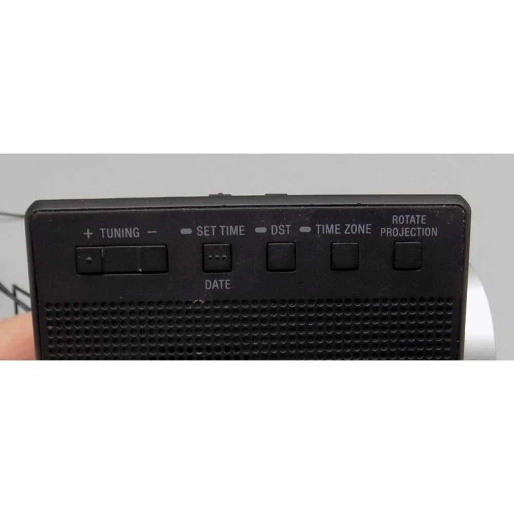 Sony Projection AM/FM Clock Radio Dual Alarm ICF-C1PJ USB Nature Sounds Works